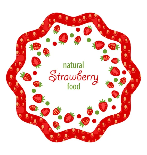 美丽的框架作出了草莓 — 图库照片