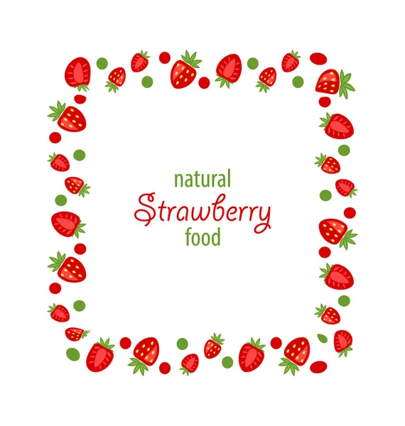 甜蜜的框架作出了草莓 — 图库照片
