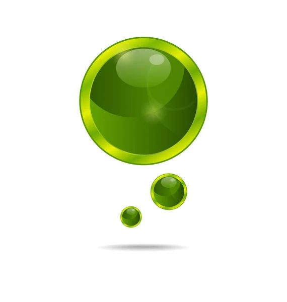 Abstract eco green bubbles — Stock Photo, Image