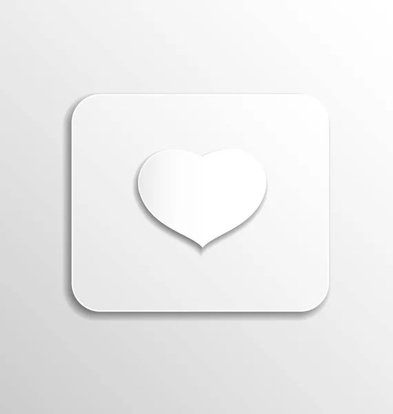 Сердце из бумаги на День Святого Валентина — стоковое фото
