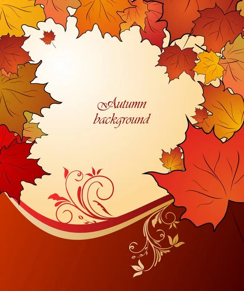 Autumn floral background — Stock Photo, Image