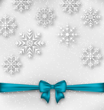 Noel Kaydırmayla yay şerit ve kar taneleri