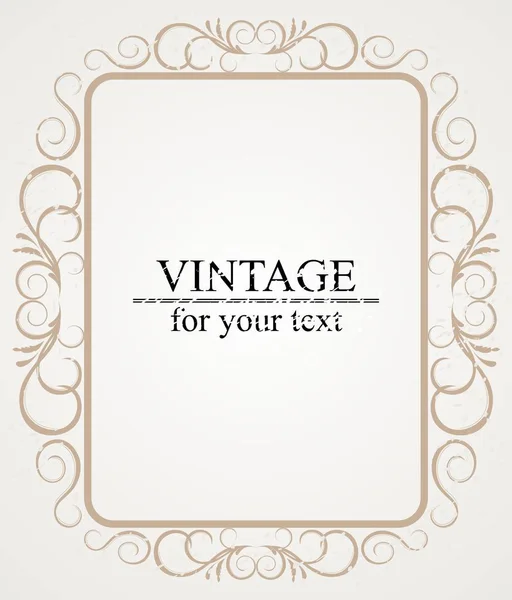 Cornice vintage, Design di confine — Foto Stock