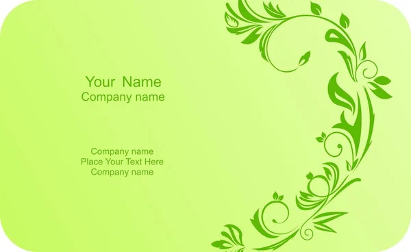 Ilustración de la etiqueta de la empresa de tarjetas de plantilla con nombre — Foto de Stock