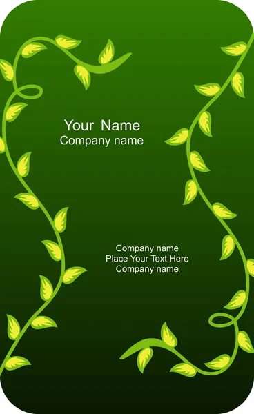 Illustration of  template card company label with name — Stock Photo, Image