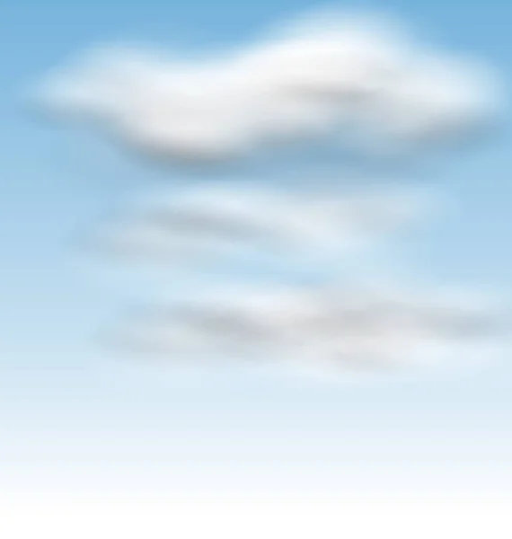 배경 푸른 하늘 솜 털 구름 — 스톡 사진