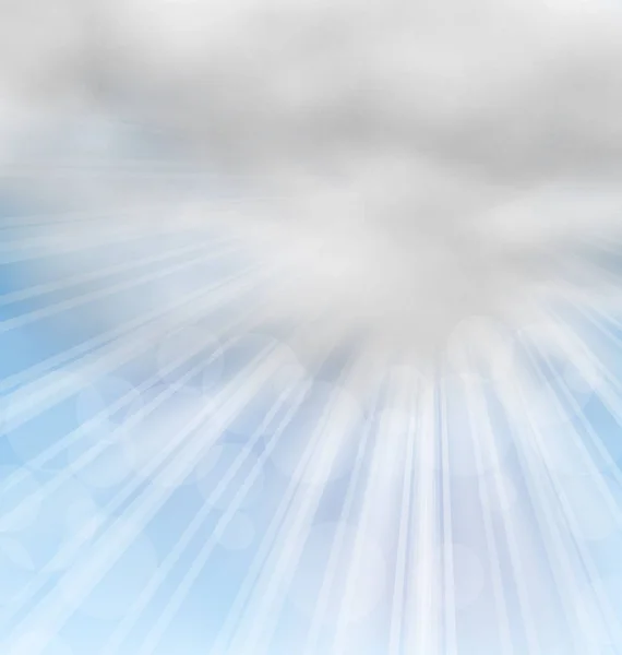 Ранок фону з пухнастими хмарами — стокове фото