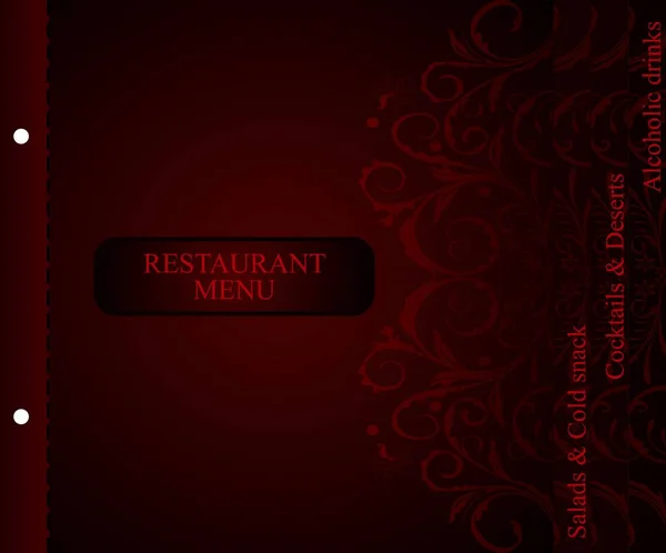 Illustrazione Ristorante menu — Foto Stock