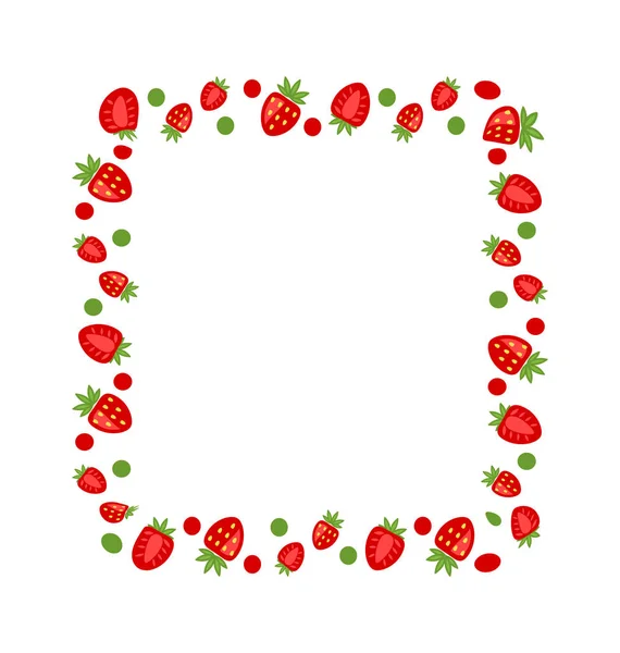 甜蜜的框架作出了草莓 — 图库照片