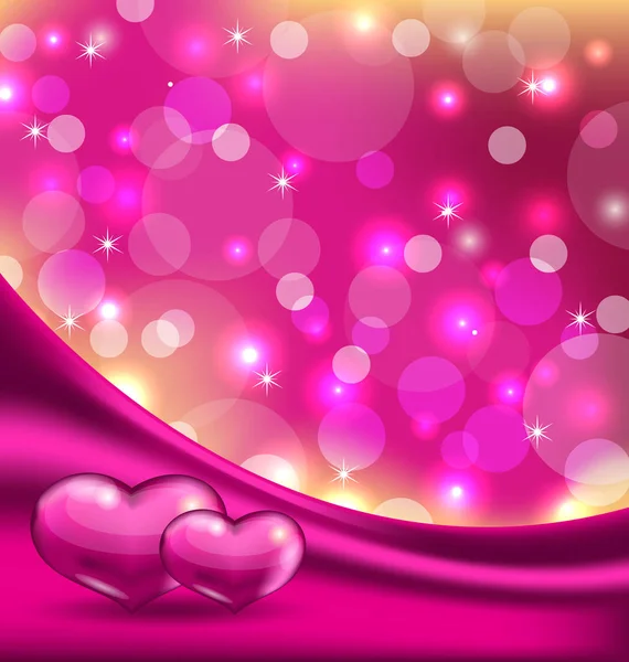 Valentines background with beautiful hearts — Stock Photo, Image