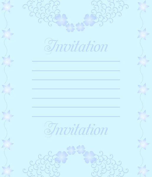 A beautiful luxury wedding invitation — Stock Photo, Image