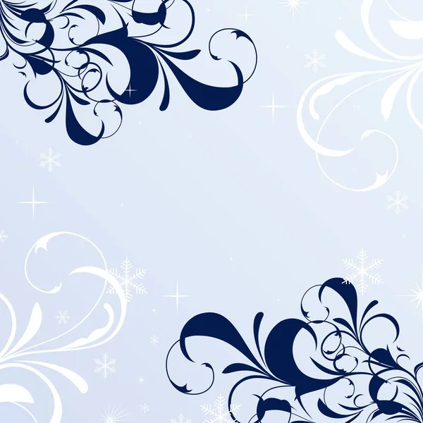 Winter floral background — Stock Photo, Image