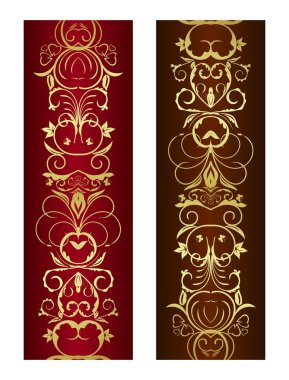 Dikey çiçek süsleme