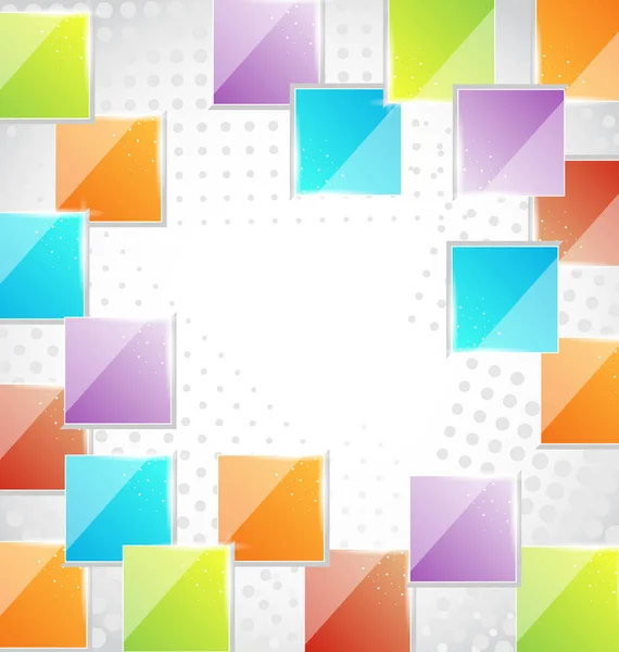 Abstrakter, kreativer Hintergrund mit Quadraten — Stockfoto