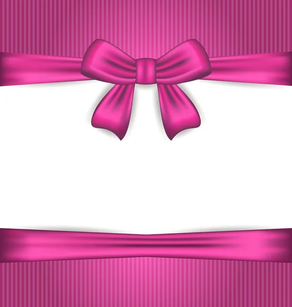 Элегантность розовая упаковка с бантом ленты — стоковое фото