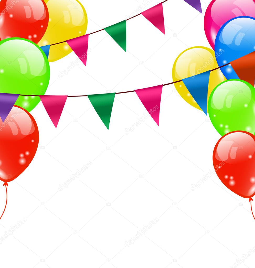 Party Background with Balloons