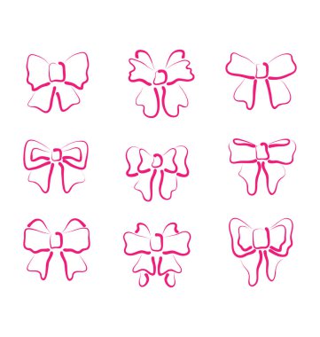 Noel ayarlamak anahat izole hediye yay