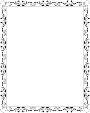 boş çerçeve çiçek sınır