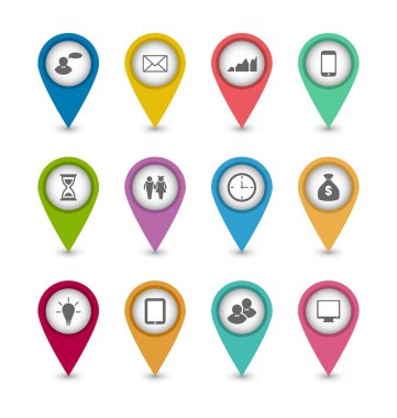 iş infographics simgeleri Tasarım Web sitesi düzeni için ayarla