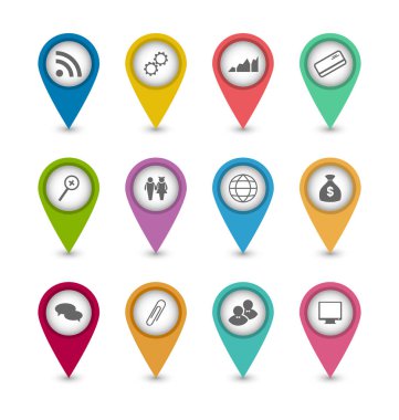 iş infographics simgeleri Tasarım Web sitesi düzeni için ayarla