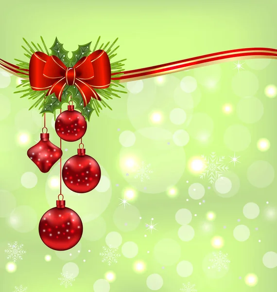 Elegantní balení s vánoční koule — Stock fotografie