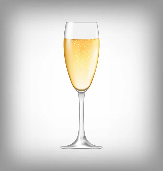 Transparent. Champagnerglas für dunklen Hintergrund — Stockfoto