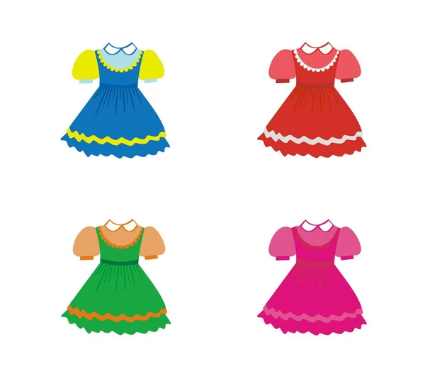 Conjunto de vestidos de niños —  Fotos de Stock