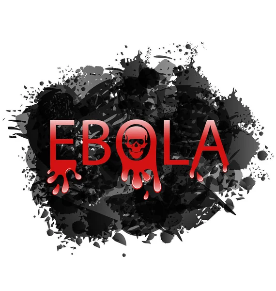 Epidemia de alerta Vírus do ébola, fundo grunge — Fotografia de Stock