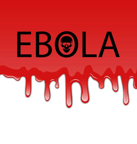 血腥的背景与埃博拉病毒 — 图库照片