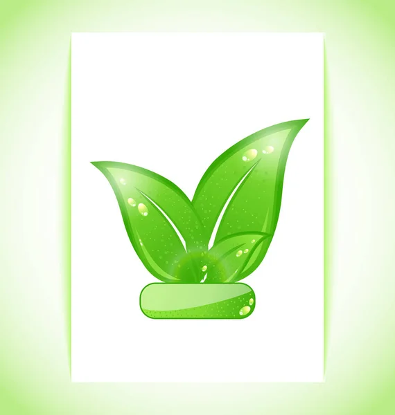 Listy zelené přírody na listu — Stock fotografie