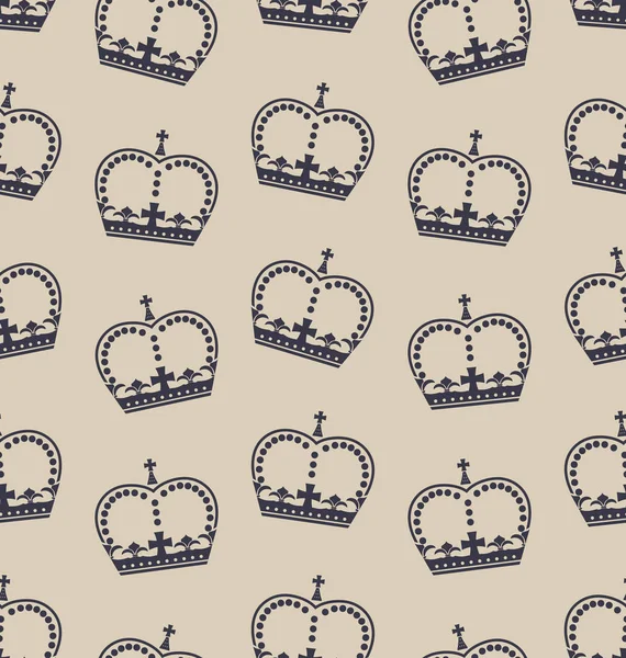 Seamless Wallpaper Representing the Crown of the British Royal Family — Stock Photo, Image