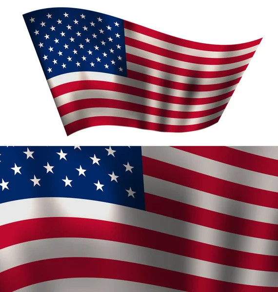 Флаги США Звезды и полосы на День Независимости 4 июля Пэт — стоковое фото