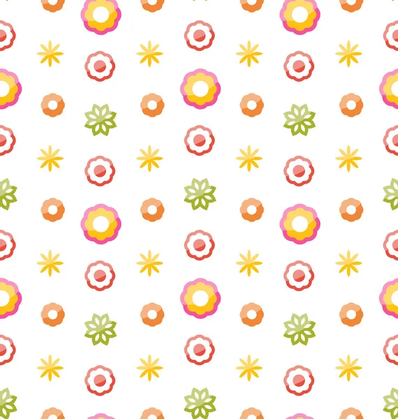 Colorful Shiny Seamless Pattern with Flowers — Stock Photo, Image