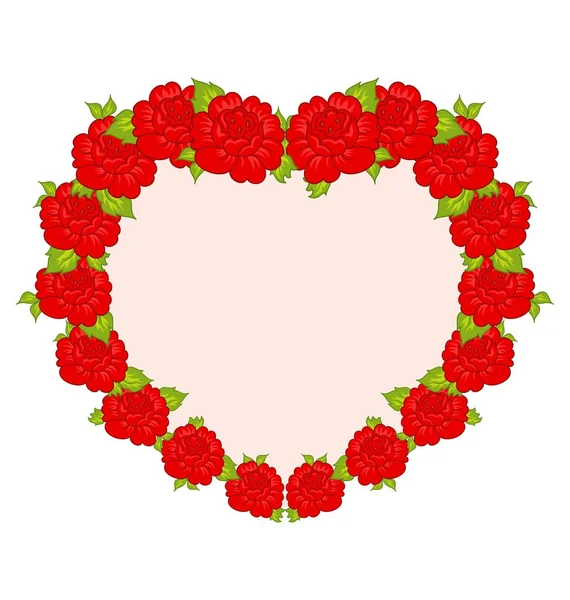 Piękne kwiaty od serca — Zdjęcie stockowe