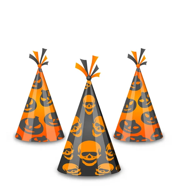 Halloween party klobouky izolovaných na bílém pozadí — Stock fotografie