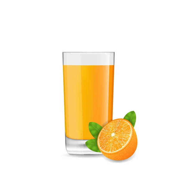 Orange Cool Cocktail and Half of Fruit — Stock Photo, Image