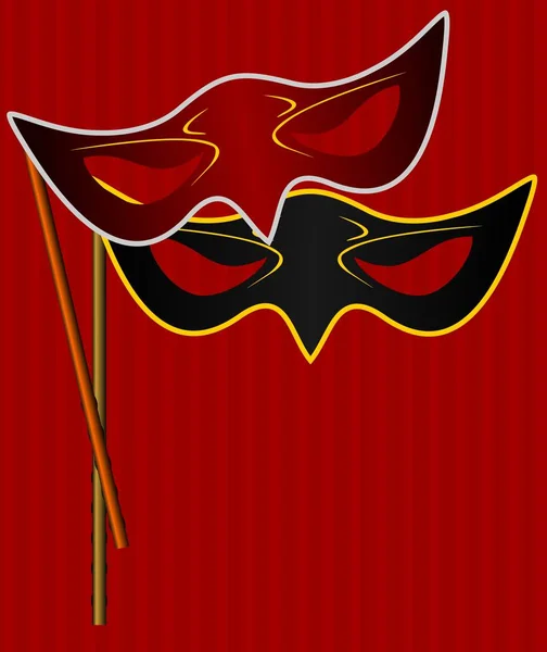 Illustrazione realistica di maschera carnevali — Foto Stock