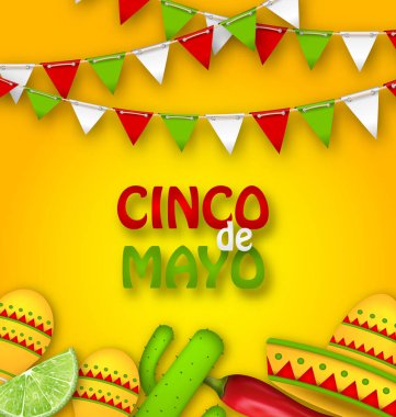 Cinco De Mayo için tatil kutlama Poster