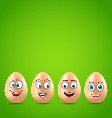 Mizah Paskalya kartı ile komik yumurta