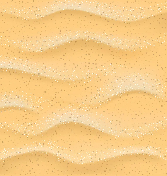 Texture de sable réaliste. Fond sablonneux.Modèle d'été — Image vectorielle