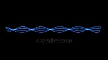 Döndürülmüş Dna sarmalı strand döngü animasyon. Bilim teknoloji biyo genetik ve tıp.