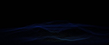 Tel çerçeve yatay geometrik arka plan. Siber kılavuz. Dijital Cyber sahne sunumu için