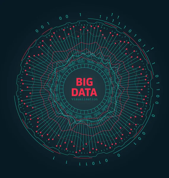 抽象3d 大数据可视化。未来信息设计 — 图库矢量图片