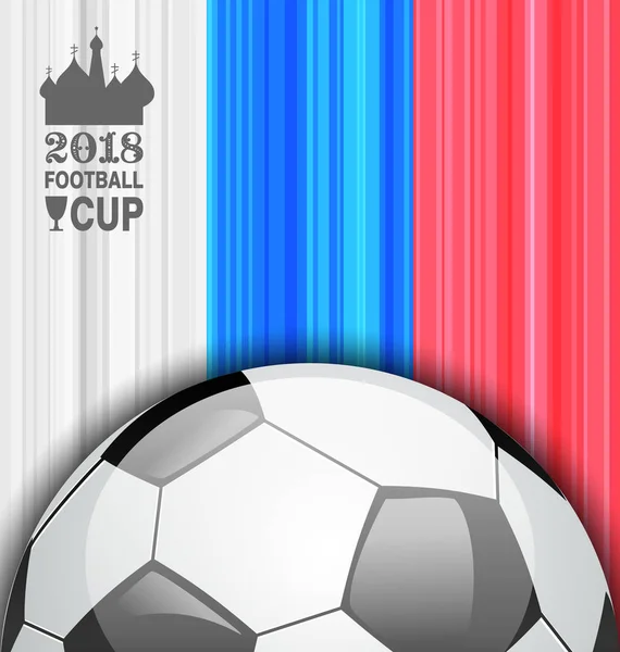 Banner do Campeonato de Futebol, Rússia 2018, Fundo do esporte —  Vetores de Stock