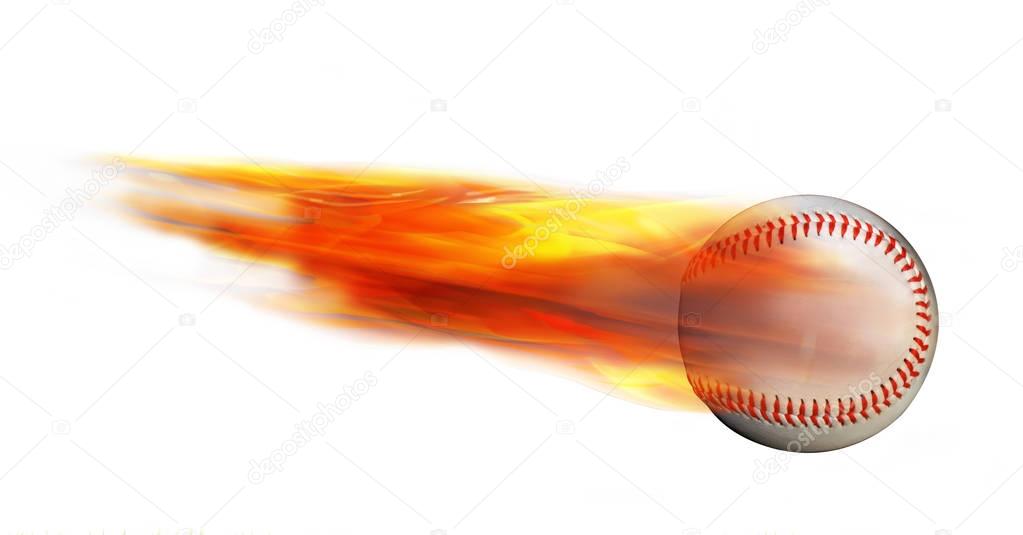 Baseball on Fire.
