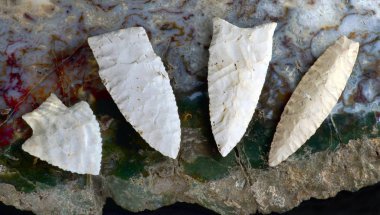 Real American Arrowheads. clipart