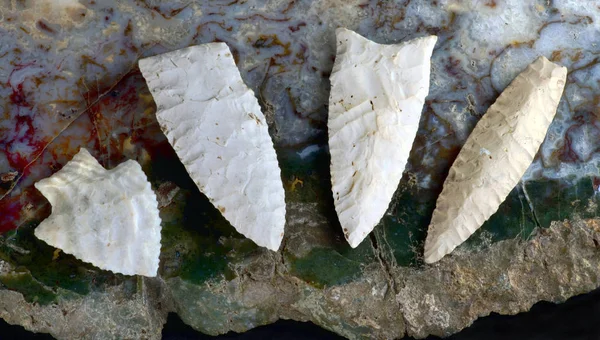 Real American Arrowheads. — Stock Photo, Image