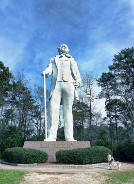 Huntsville,Texas - Feb. 7,2017   Statue of Sam Houston 70 feet tall clipart
