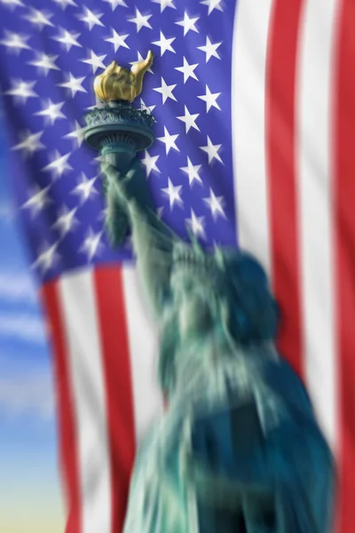 Statue of Liberty background. — Stock Photo, Image