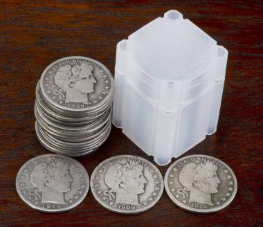 Antika yarım dolar.